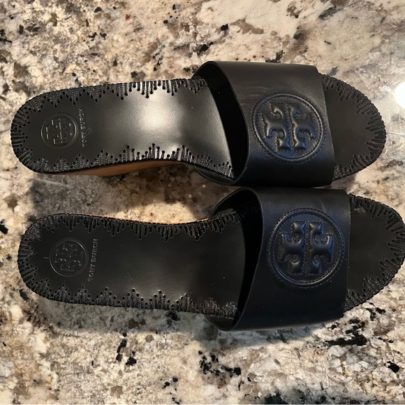 Tory Burch Patti Wedge - Black and Brown - Picture 3 of 6